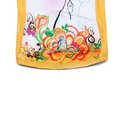 Image of Cycling Jerseys Women Bike Shirts Short Sleeve Bicycle Clothes Breathable Stretch Labric Bicycle Uniforms
