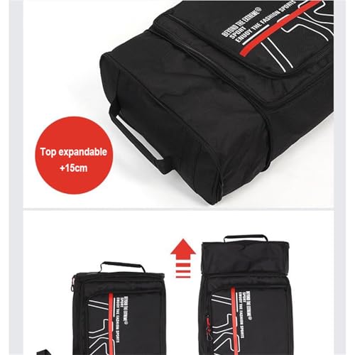 Bolsa con ruedas para snowboard y esquís dobles plegable 4