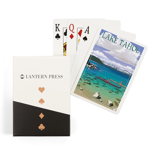 Lantern Press Lake Tahoe Naipes Poker 52 cartas