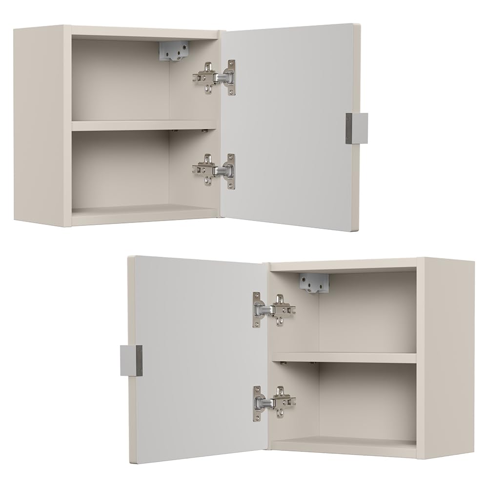 Badezimmer Hängeschrank Wandschrank mit 35 cm Breite in Kaschmir, 1-türig