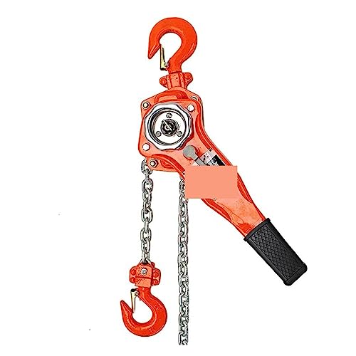 1.5T Manual Lever Chain Hoist, 1.5M Portable Hand Block Lifting Tool, Ratcheting Pulley Hook Come Along Puller for Heavy Du Lifting and Hoisting