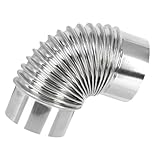 Évent de cheminée - fabriqué avec un matériau métallique, utile et excellent, le poêle à 90 degrés est pratique et robuste, pas facile à rouiller, tuyaux de cheminée
