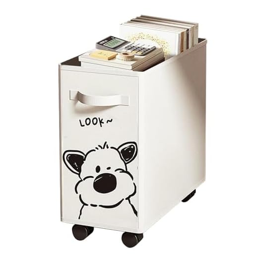 Contenedores de almacenamiento con ruedas, cesta de almacenamiento plegable debajo del escritorio, caja de almacenamiento estrecha de tela Oxford con asa, accesorios de escritorio y organización para