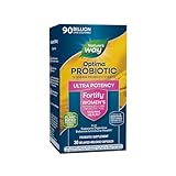 Nature's Way Fortify Optima Probiotic for Women, Ultra Potency Probiotic for Vaginal Health*, 90 Billion Live Cultures, Supports Digestive Balance and Immune Health*, 30 Capsules (Packaging May Vary)
