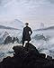 Produktbild Legendarte Caspar David Friedrich Der Wanderer über dem Nebelmeer Kunstdruck auf Leinwand, cm. 80x100