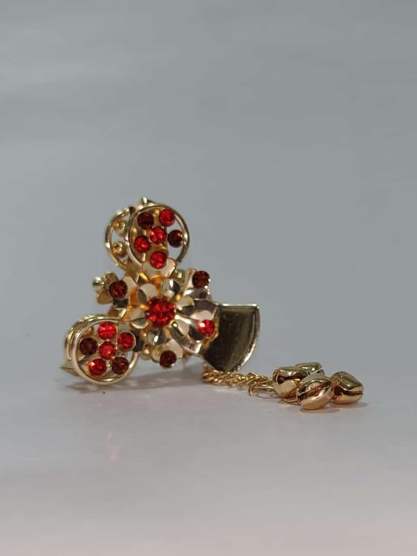 Hair Clacture set for Girls & Women made with Metal & Crystel (3 Pcs) Design 8