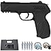Ecommur. PT85 gamo blowback Negra | Pistola de Aire comprimido y perdigones semiautomática 4,5mm PT-85 + maletín + 2 Cajas de balines y CO2