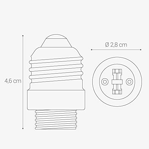 kwmobile 5X lamp Socket Adapter Converter E27 Bulb Socket to G9 Bulb Socket for LED-, Halogen-, Energy Saving Lamps