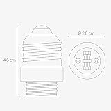 kwmobile 5 x adapter do lampy konwerter E27 oprawka na gwint G9 do lamp LED, halogenowych, energooszczędnych