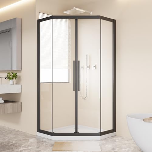 Neo-Angle Corner Shower Door 36" W x 72" H,1/4" SGCC