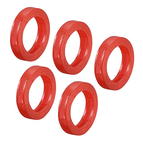 Identifica tus llaves al instante con estos anillos de silicona PATIKIL rojos para oficina