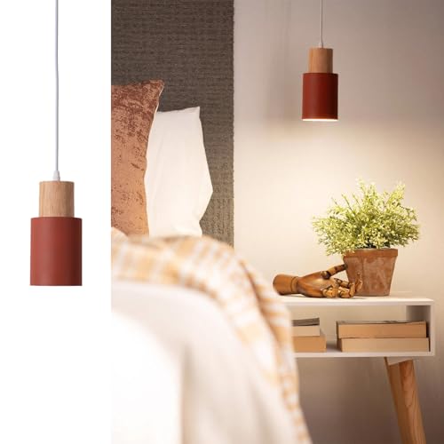 Alpinaluz Lámpara de Techo Colgante – Estilo Nórdico Minimalista – Pantalla...