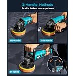 SEESII Car Buffer Polisher 1600W 7 Inch/6 Inch Rotary Buffer Polisher Waxer - Image 5