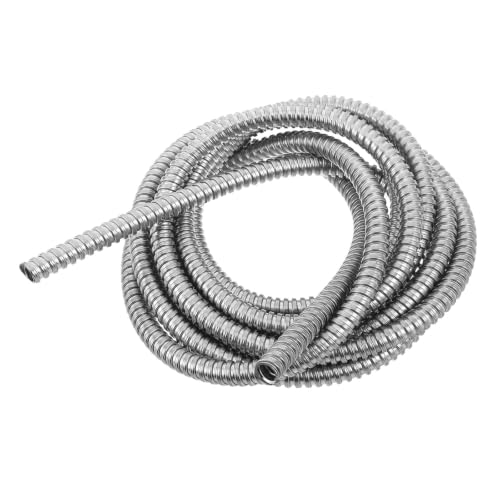 GALPADA Tubo Conduit Eléctrico Flexible de Acero Inoxidable Protector Corrugado para Cables Interior Resistente Abrasiones y Daños Metros para Gestión Precisa de Cables Eléctricos