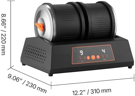 Uargd 8 lbs Rock Tumbler Kit with Adjustable Speeds, 9-Day Timer, Double Barrel Design, Includes Adapter, Suitable for Stone Polishing for Adults — view 7