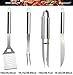 ROMANTICIST Complete Grill Accessories Kit - The Very Best Grill Gift on Birthday Wedding - Professional 21PC BBQ Accessories Set with Case for Outdoor Camping Grilling Smoking