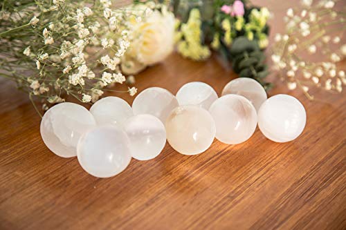 JIC Gem 4cm Selenite Sphere Set of...