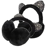 2個猫 ウィンターイヤーマフ 防 性 軟性 オシャレな の 用 用 天 ら