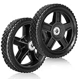 ZHIYUE TIRE 8 Inch Lawn Mower Wheels (2-Pack) - Universal Fit for Most Push Mowers - Heavy Duty 80LB Capacity Wheels with 1/2 Bore