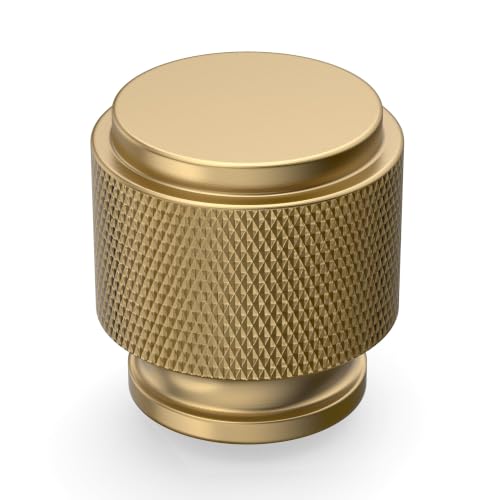 Asidrama 2 Pack Champagne Bronze Cabinet Knobs Heavy-Duty Solid Kitchen Cabinet Pulls Champagne Gold Dresser Drawer Hardware for Cupboard