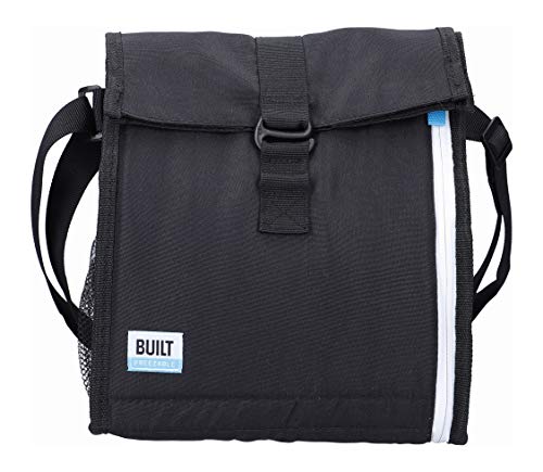 BUILT - Sac à Lunch / Repas Isotherme avec des Packs Réfrigérants Amovibles - Polyester - Noir - 15 x 23 x 34 cm