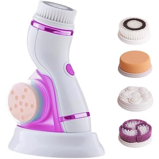 Limpeza Facial Massageadora Escova Elétrica 4 em 1