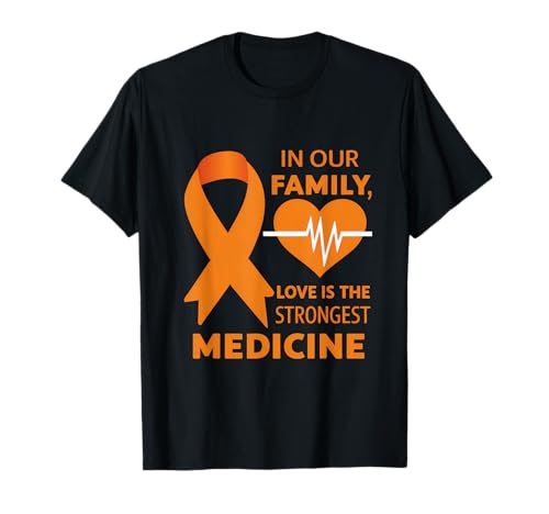 La medicina más fuerte de la cinta naranja de la conciencia del cáncer de la leucemia Camiseta