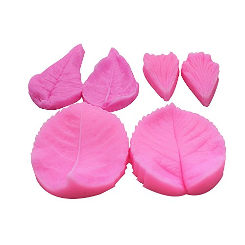 Leaf Mold 3Pcs/Set, Kootips Silicone Leaf Petal Veiner Sugar Craft Tools Fondant And Gum Paste Mold #TOP1