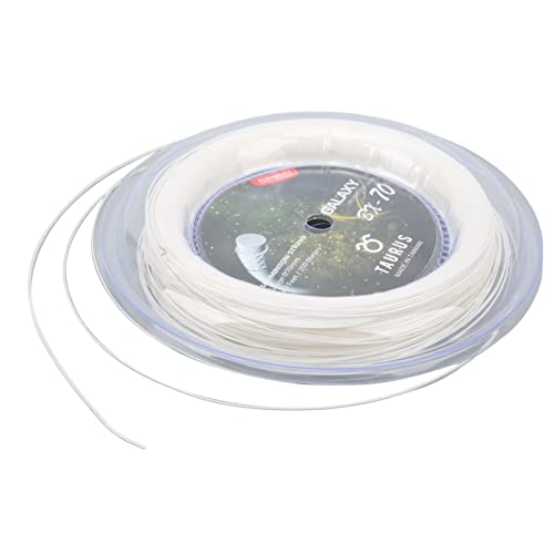 Nylon Racket Line, Impact Resistant Bright Color High Strength Badminton Rackets String 200M For Replacement(White) #TOP3