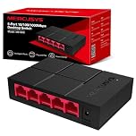 MERCUSYS MS105G 5-Port Desktop Ethernet Network Switch/Hub, 10/100/1000Mbps Ethernet Splitter, Energy Saving up to 82%, Plug & Play, TP-Link Switch, Perfect for home/small office/dormitory