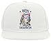 Générique Ben Franklin Ben Dranking Funny USA Flag Logo Casquette de Baseball à visière Plate Snapback à 5 Panneaux Blanc