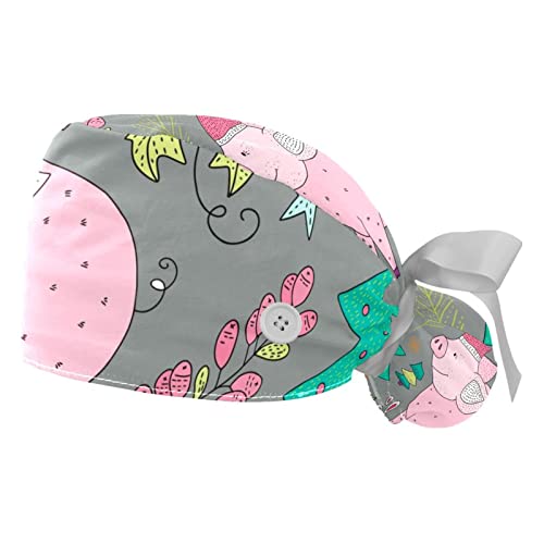 Casquettes de travail respirantes JDEZ à motif imprimé pour hommes et femmes