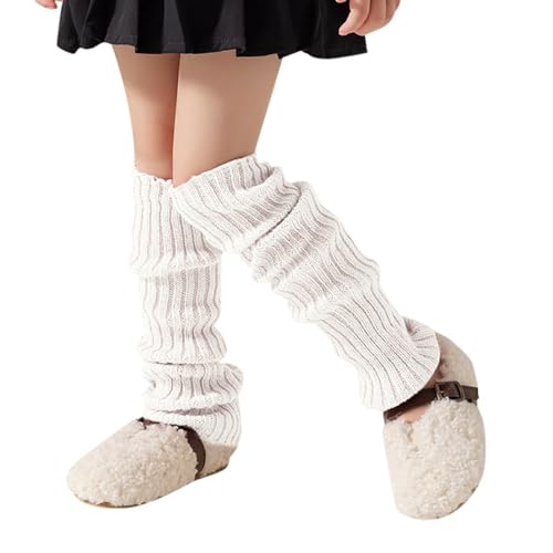 Scalda gambe per bambini, scaldamuscoli a maglia, calzini sciolti, scaldamuscoli