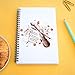 CafePress Floral Violin Spiral Bound Journal Notebook, Personal Diary, Lined