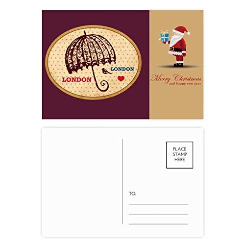 Tampons de cartes postales Père Noël pour des impressions nettes et créations de Noël