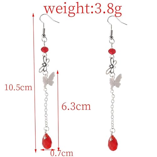 MayDee 5 Paar Heaven Official’s Blessing Ohrringe Xielian Huacheng Cosplay Accessories Unregelmäßige Quasten Ohrringe Couple Ohrstecker