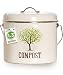 Third Rock Compost Bin for Kitchen Counter - 1.3 Gallon 5 Liter | Premium Dual Layer Powder Coated Carbon Steel Compost Bucket for Kitchen | Includes Charcoal Filter for Kitchen Compost Bin
