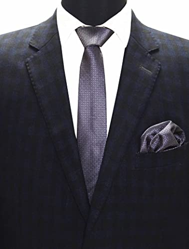 Image of TIE STUDIO Men's Necktie Pocket Square & Cufflink Set | Standard | Jacquard Fabric | Superior Stitching |
