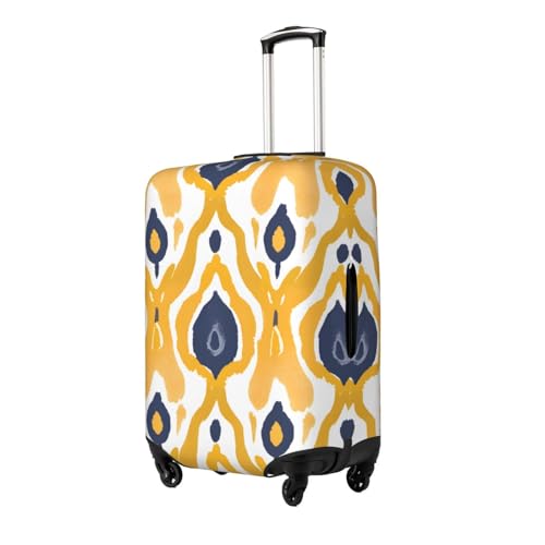Ethnic Yellow Geometric Luggage Cover Elastic Suitcase Protector Ftis 29-32 Inch Suitcase Cover for Luggage2