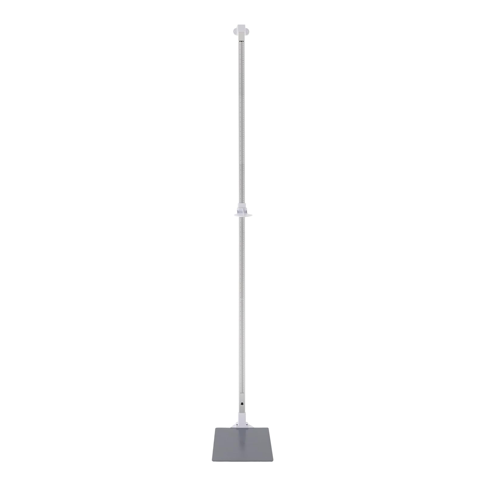 Stadiomètre portable de 20 à 210 cm avec support mural, jauge d'altitude médicale avec affichage à double échelle, barre de mesure pour la maison, l'école, le bureau