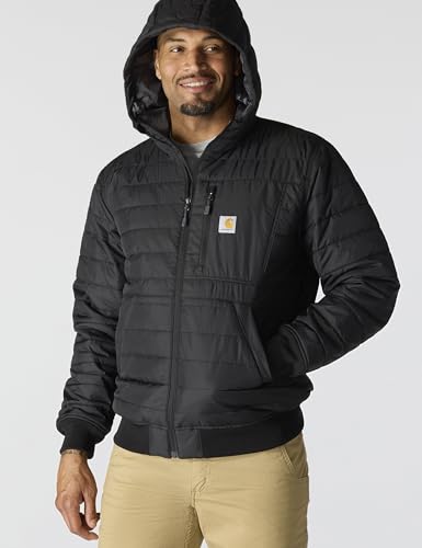 Carhartt mens Rain Defender® Relaxed Fit Lightweight Insulated Hooded Jacket3