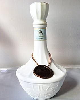 Amazon.co.jp: ニッカウイスキー 鶴 白瓶 【10年 古酒】 陶器 43