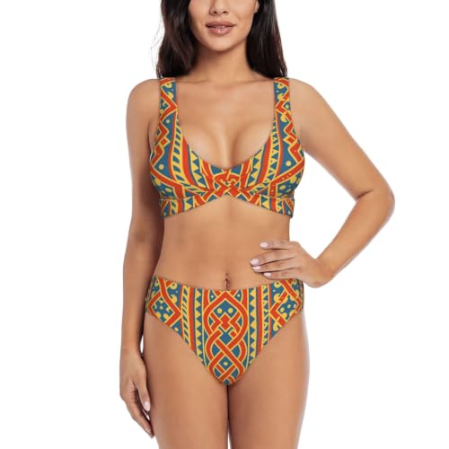Maillot de bain deux pièces premium bikini croisé réglable et chic