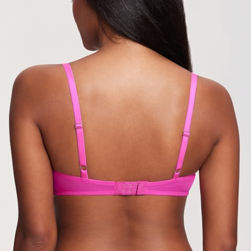 DOBREVA Women's Push Up Bra Eyelash Lace Sexy Cleavage Underwire Support Plunge Bras3