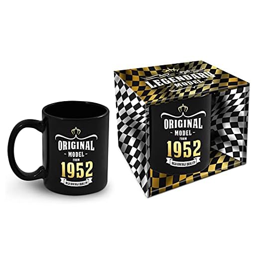 Taza de cumpleaños con año de nacimiento 1952