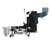 Johncase New OEM Original USB Charging Port Dock Connector Flex Cable + Microphone + Headphone Audio Jack Replacement Part for (Ligth Gray, iphone 6s)