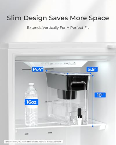 Image of Waterdrop WFD-40L Water Filter Dispenser with 3 Filters, 35-Cup, Black