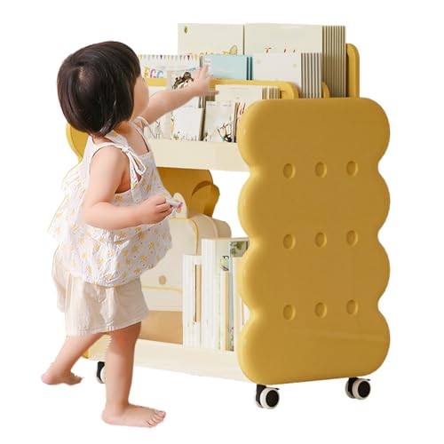 Generisch Estantería para habitación infantil | Pequeña estantería de pie - Almacenamiento de libros para niños | para guardería, sala de juegos, aula, dormitorio, rincón de lectura, biblioteca