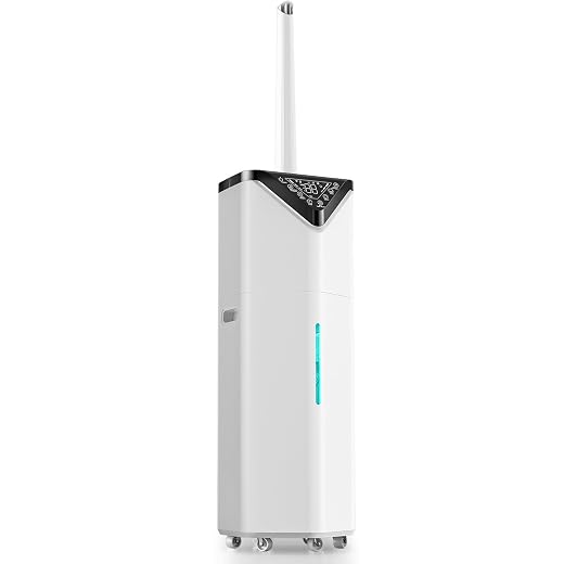 19L/5Gal Humidifiers for Bedroom Large Room 2800 sq ft, Quiet Humidifiers for Large Room, Floor Humidifier with 3 Mist Mode & Auto 180°Mist Tube for Home Whole House School Office Commercial Plants