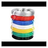 Type : Isolé Câble à âme en cuivre pur blindé, Câble for capteur à bobine inductive FF46, isolé FEP, multicolore, 5-10 m, 0,12-4 mm, torsadé et blindé(Clear,5M-SQ 2.0MM)
